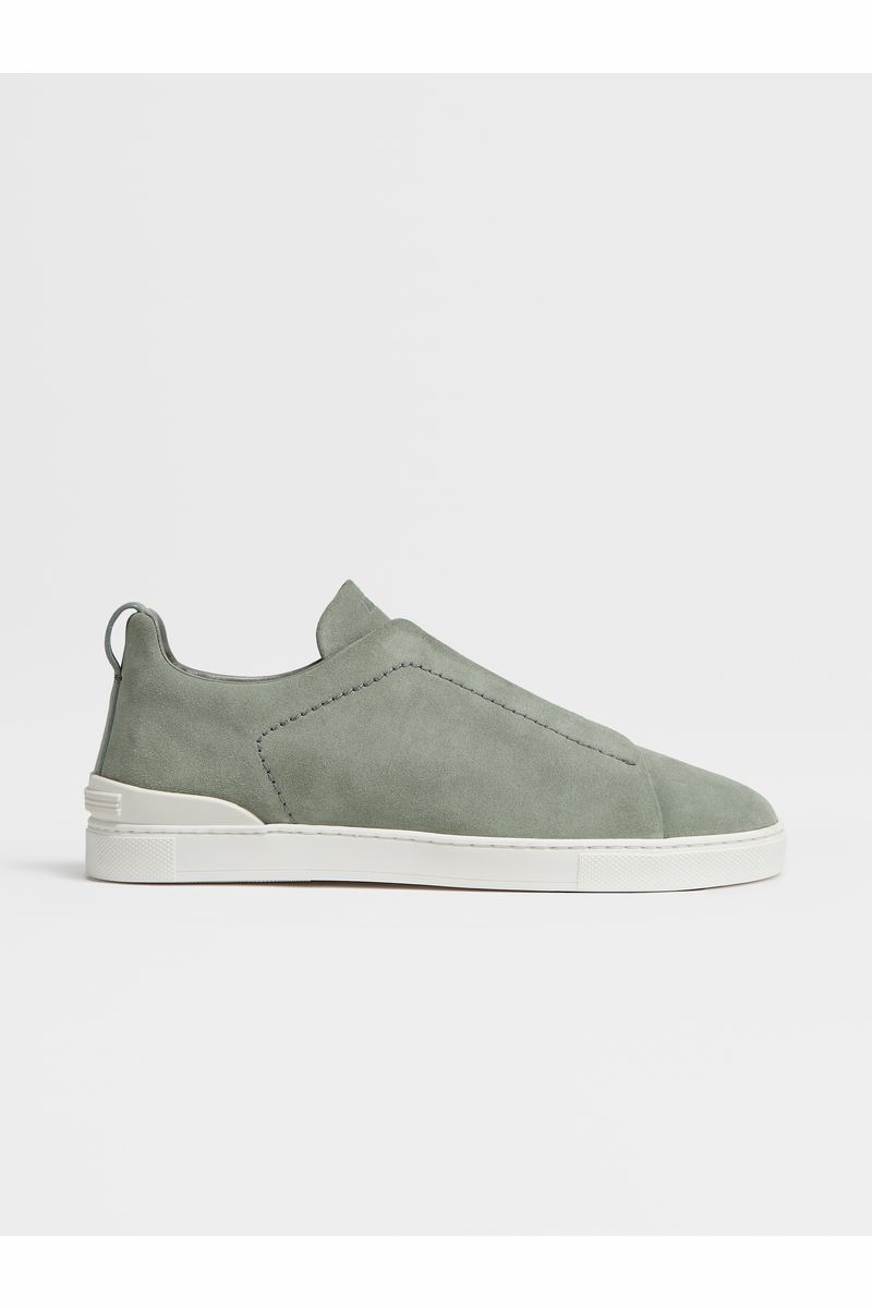 Light Green Suede Triple Stitch™ Sneakers