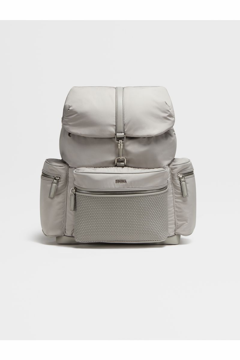 Grey Mélange PELLETESSUTA™ Leather Special Backpack