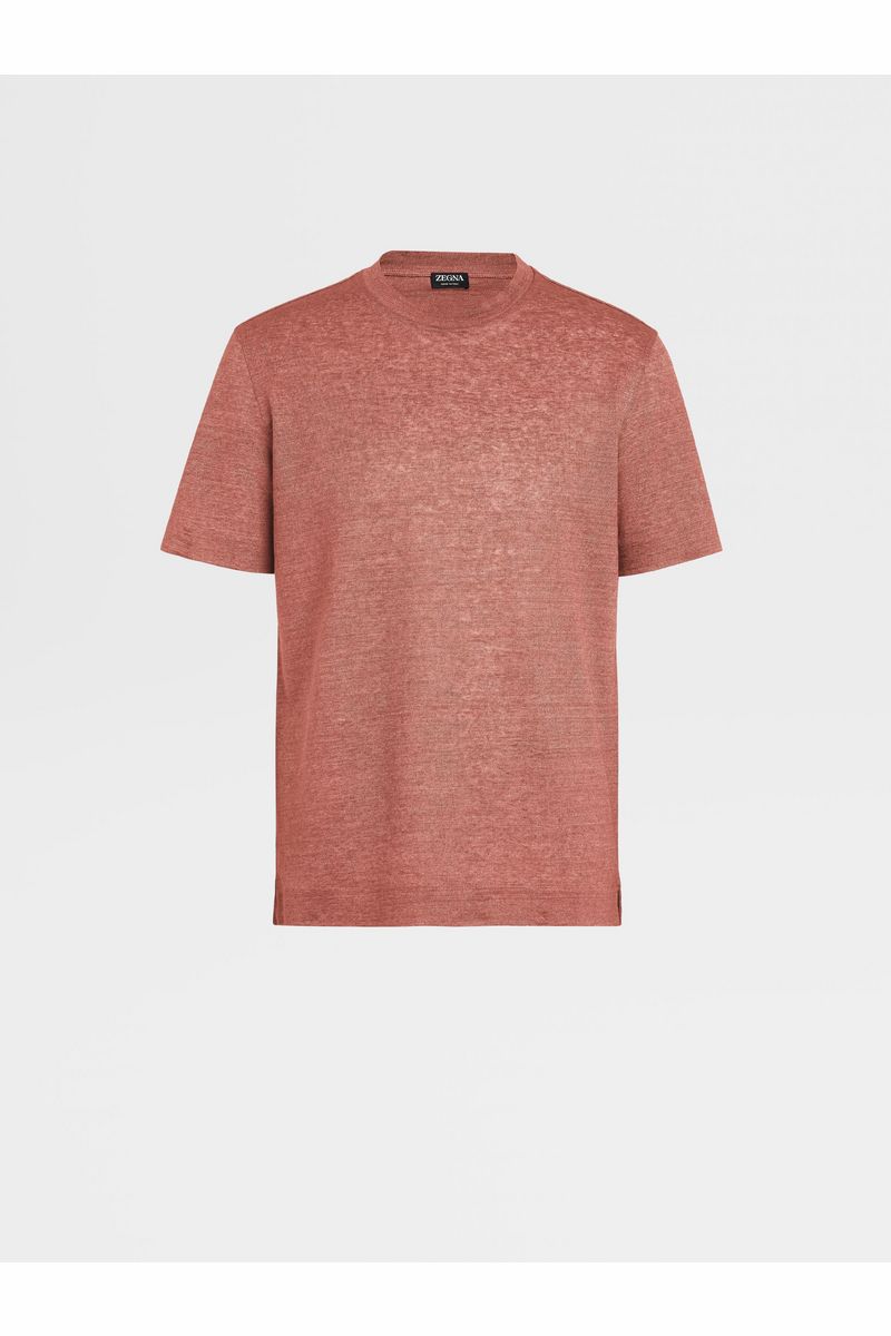 Dust Pink Linen T-shirt