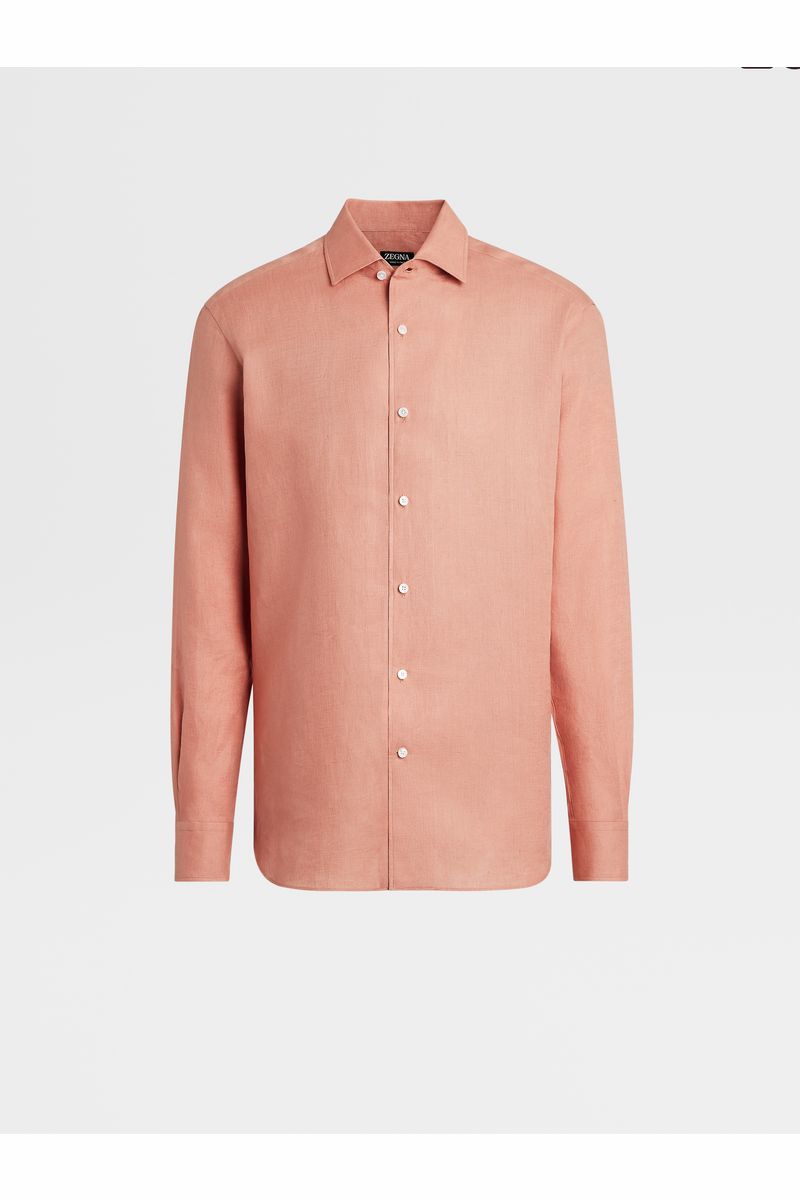 Dust Pink Linen Shirt