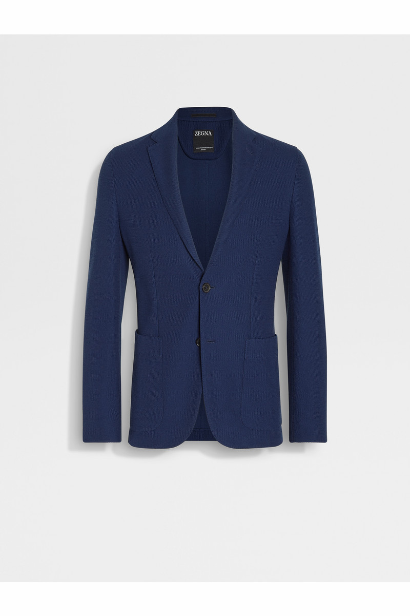 Utility Blue High Performance™ Jersey Wool Blend Jacket